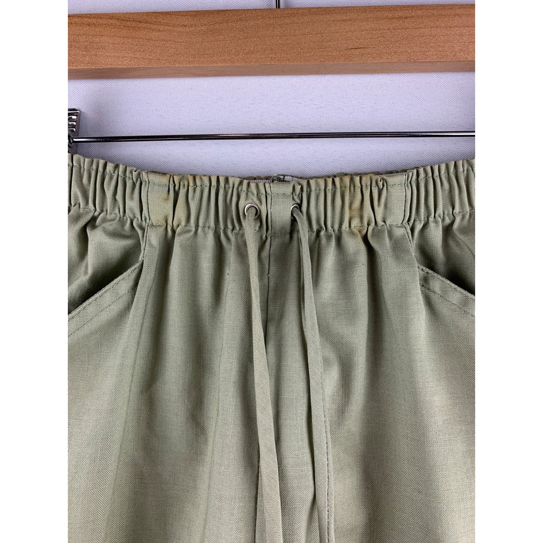 Fritzi II Green Cotton Shorts - Size Small