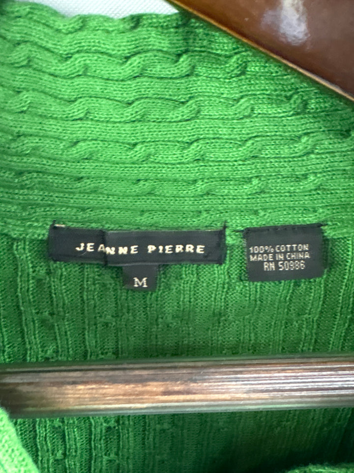 Women’s Jeanne Pierre Medium Kelly Green Sweater