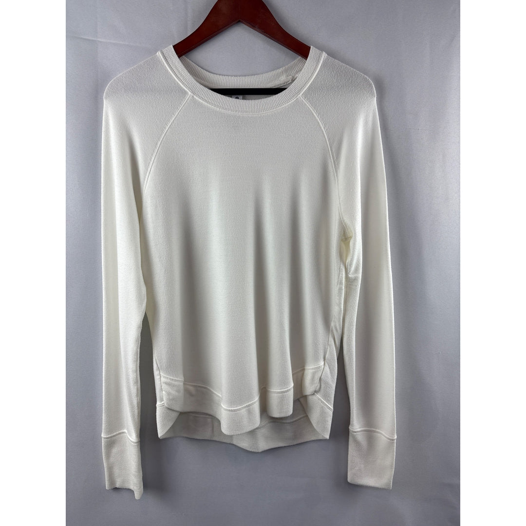 Athleta Womens White Long Sleeve Top Size S