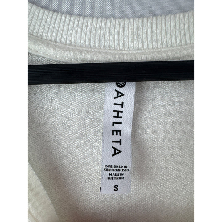 Athleta Womens White Long Sleeve Top Size S