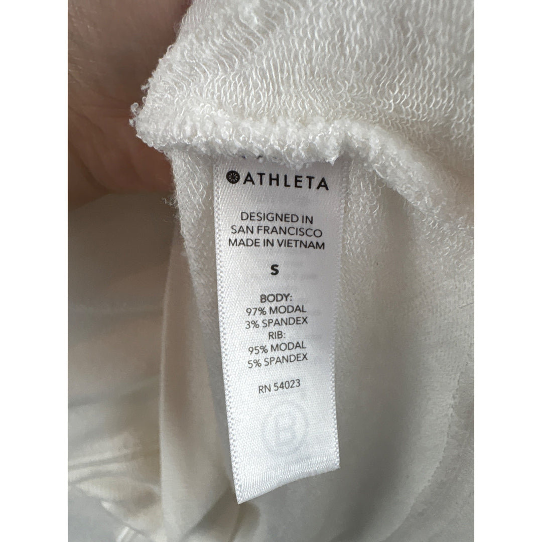 Athleta Womens White Long Sleeve Top Size S
