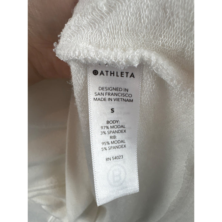Athleta Womens White Long Sleeve Top Size S