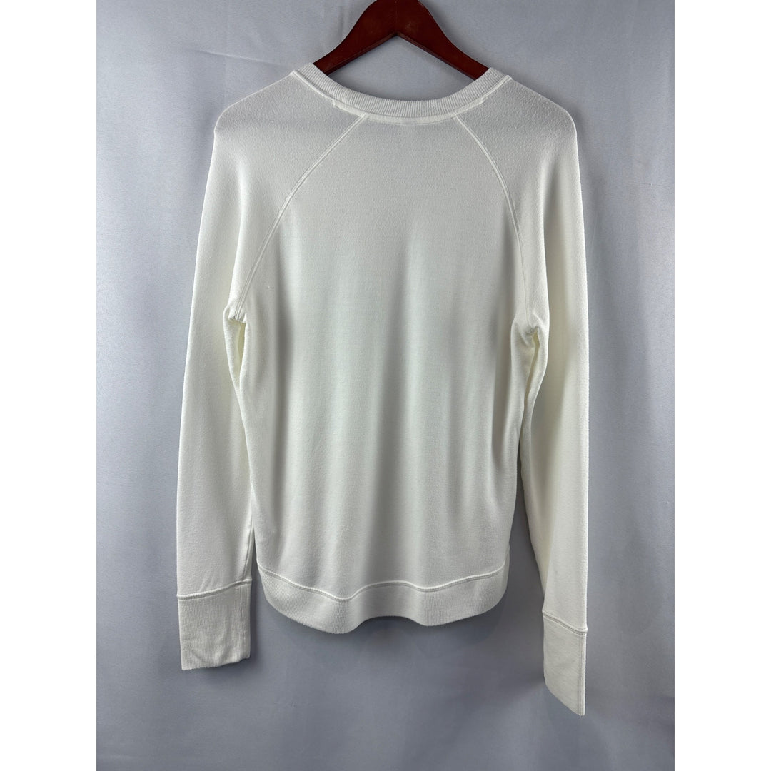 Athleta Womens White Long Sleeve Top Size S
