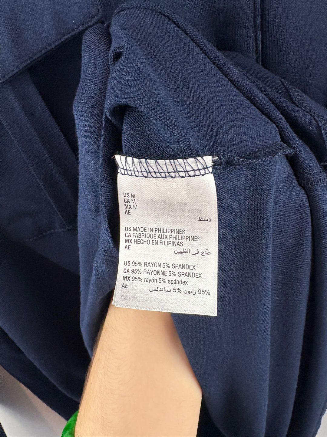 Women’s Style&Co Medium Navy Blue Half Button Blouse
