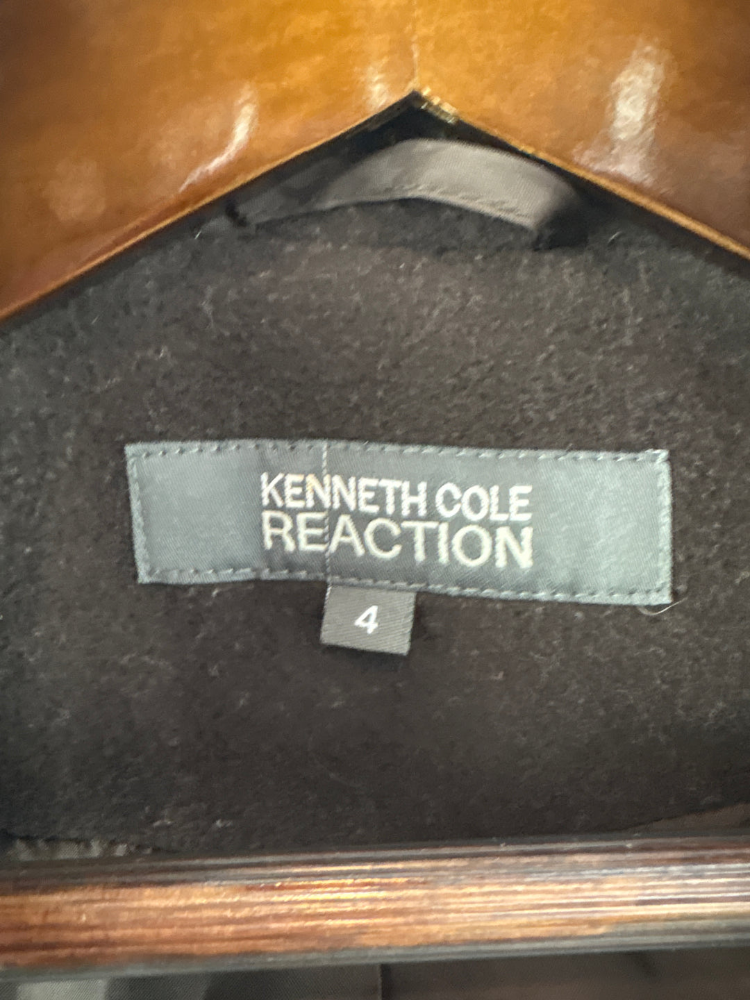 Women’s Kenneth Cole Reaction Size 4 Brown Peacoat