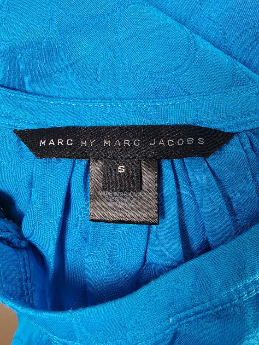 Womens Marc by Marc Jacobs Tiered Blouse Blue Size S