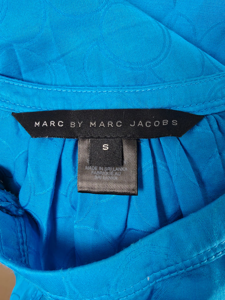 Womens Marc by Marc Jacobs Tiered Blouse Blue Size S