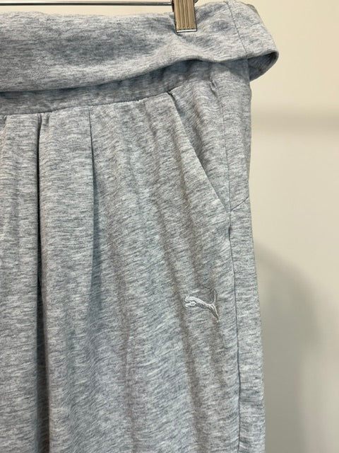 Puma Heather Gray Pull‑On Lounge Pants SizeL