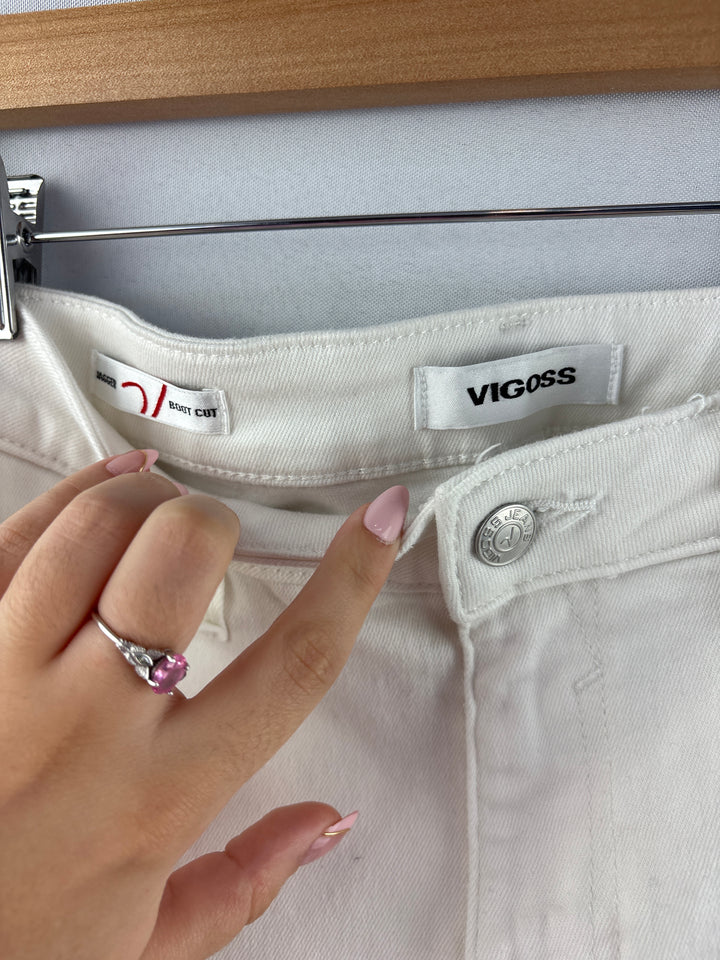 Women’s Vigoss Size 29 White Flare Jeans