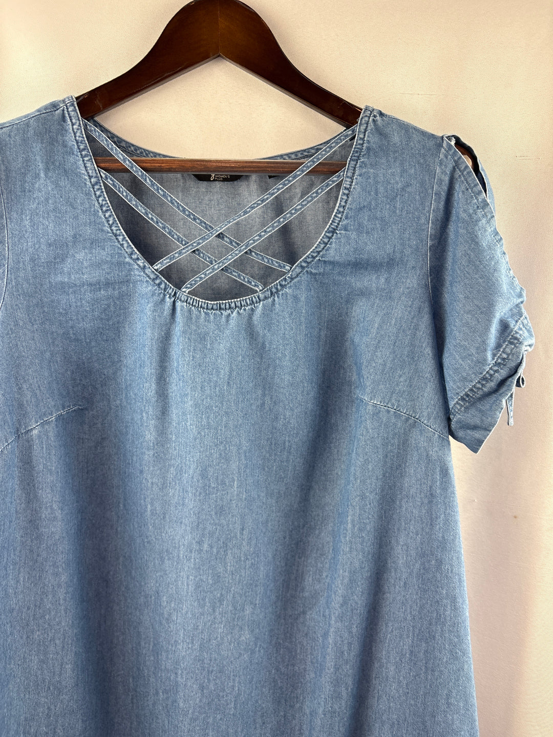 Women’s GW Women’s Plus Size 1X Denim Babydoll Dress