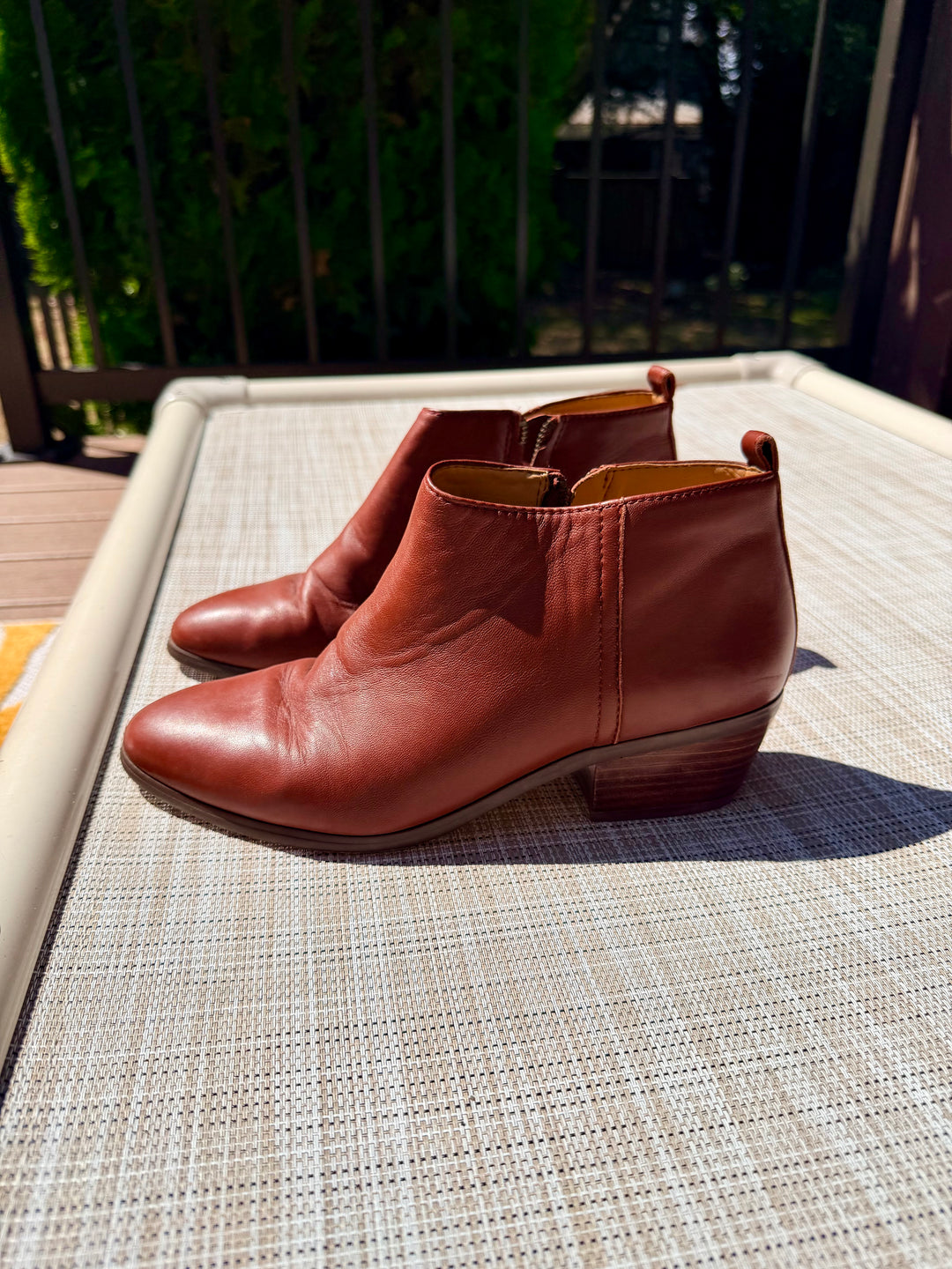 J.Crew Size 8.5 Sawyer Brown Leather Women&