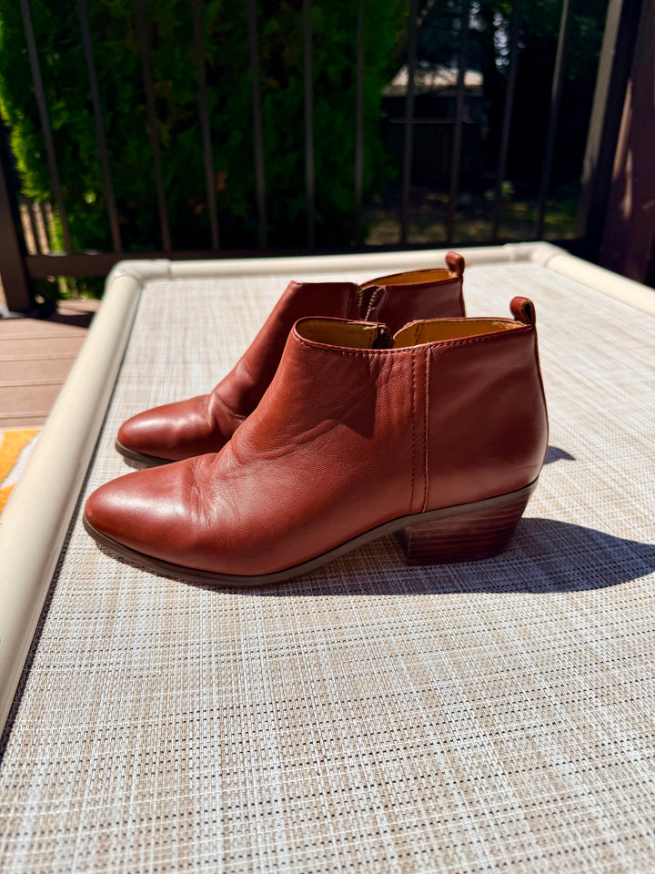 J.Crew Size 8.5 Sawyer Brown Leather Women&