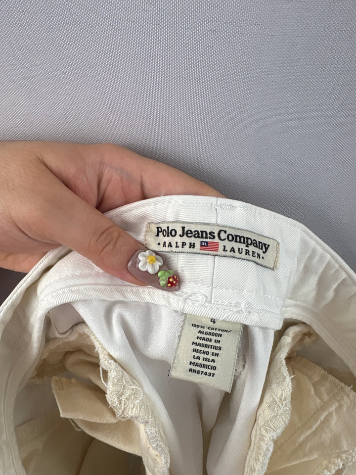 Women’s Polo Jeans Co. Ralph Lauren Size 4 White Jean Shorts