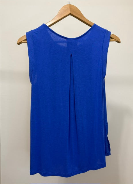 Merona Sleeveless Blue Pleated Tank SzXS