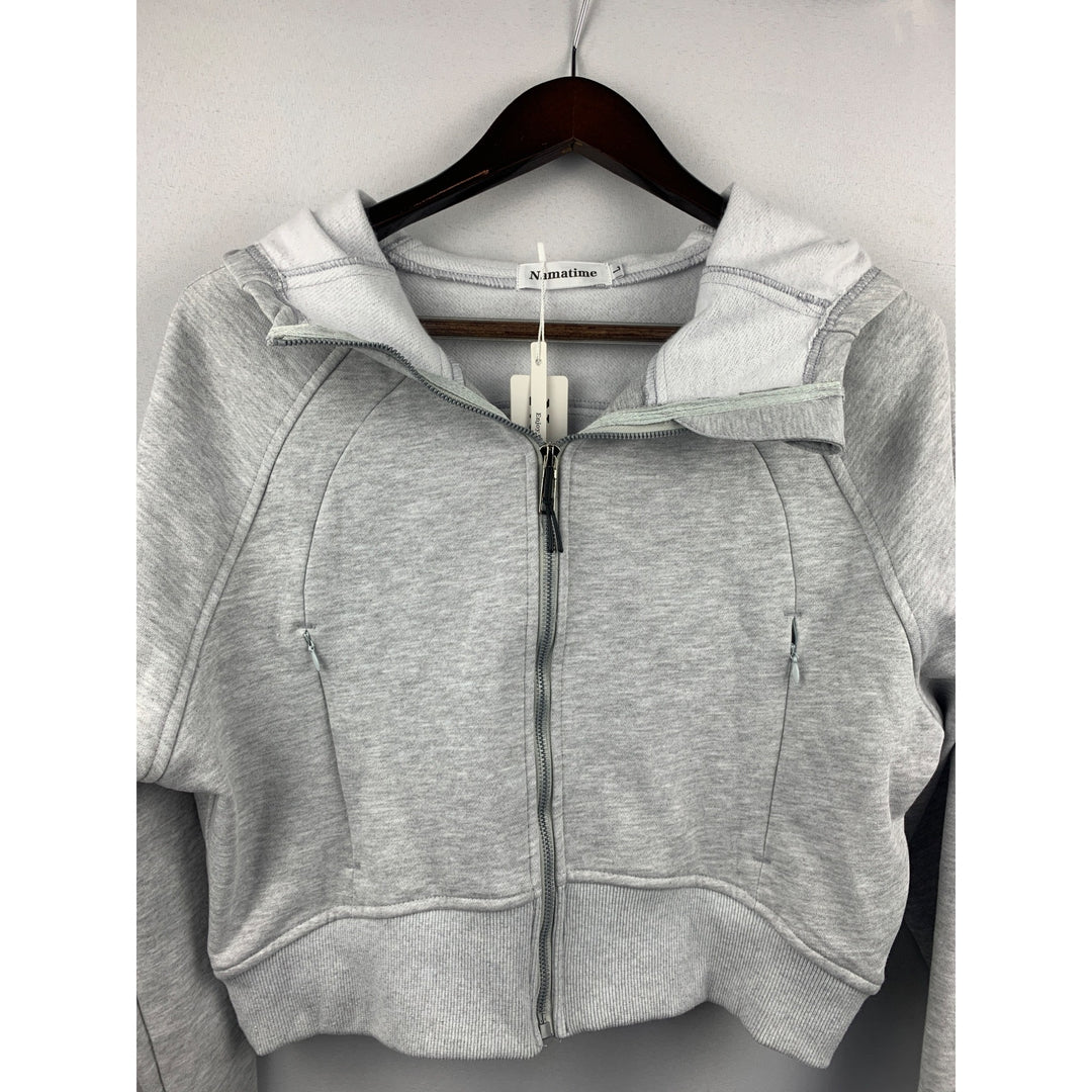 Women’s Namatime Gray Cropped Sweater Size L