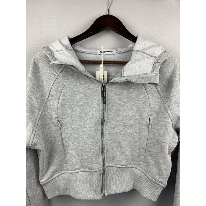 Women’s Namatime Gray Cropped Sweater Size L