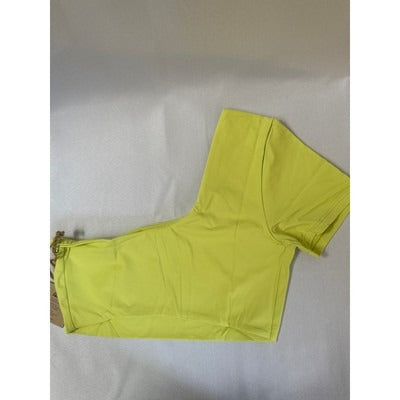 Yellow One-Shoulder Crop Top S