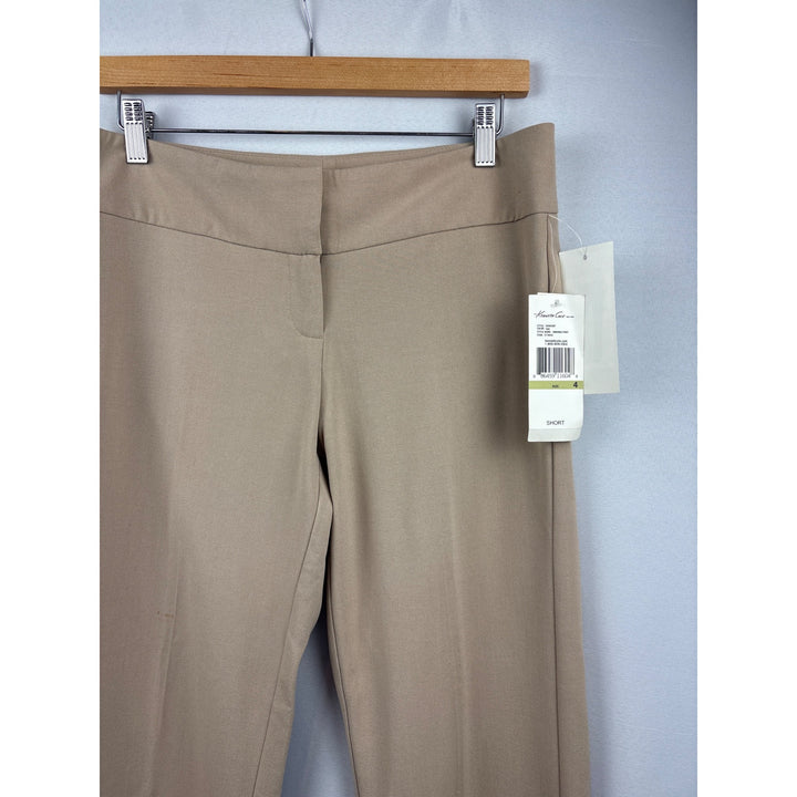 Women’s Kenneth Cole Size 4 Khaki Slacks with Fake Back Pockets