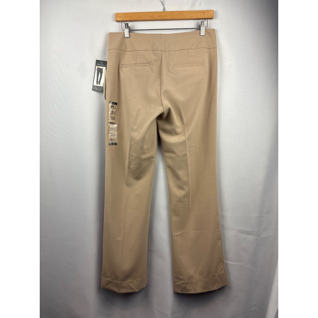 Women’s Kenneth Cole Size 4 Khaki Slacks with Fake Back Pockets