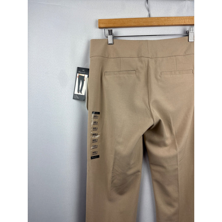 Women’s Kenneth Cole Size 4 Khaki Slacks with Fake Back Pockets