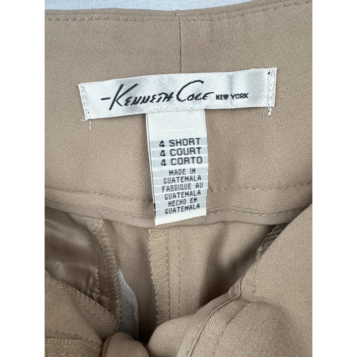 Women’s Kenneth Cole Size 4 Khaki Slacks with Fake Back Pockets