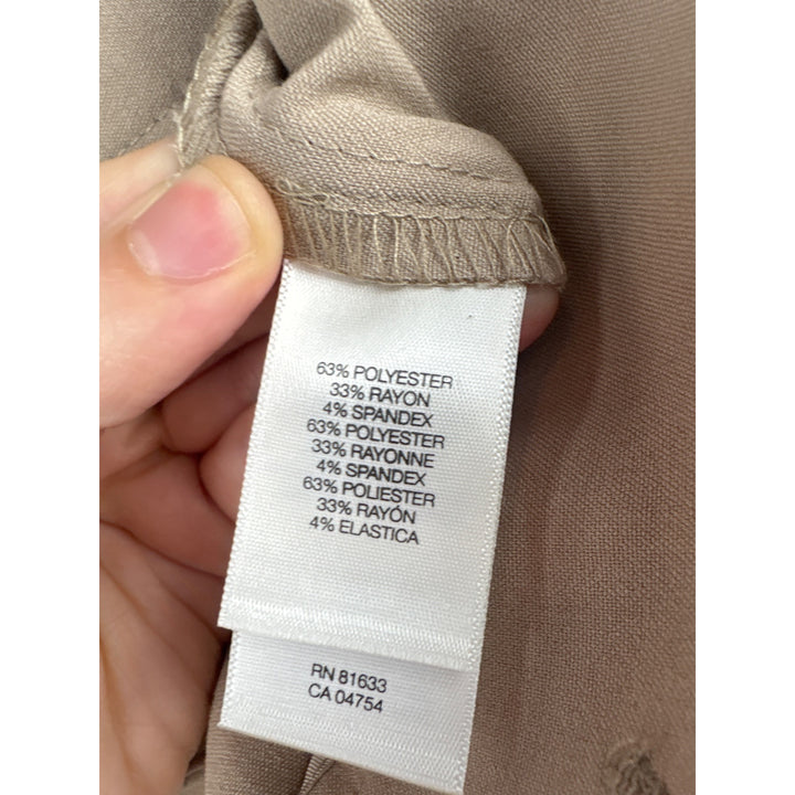 Women’s Kenneth Cole Size 4 Khaki Slacks with Fake Back Pockets