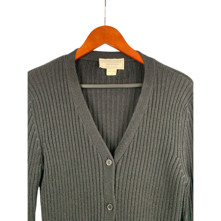 United States Sweaters Womens Long Black Cardigan Sweater S