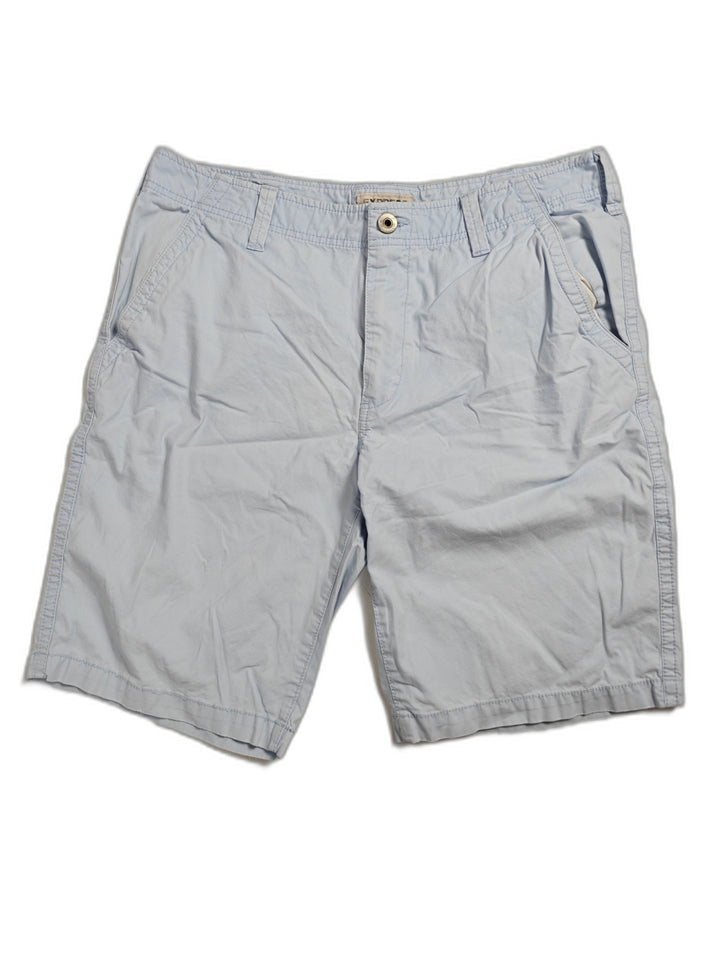Mens Express Chino Shorts Light Blue Size 34
