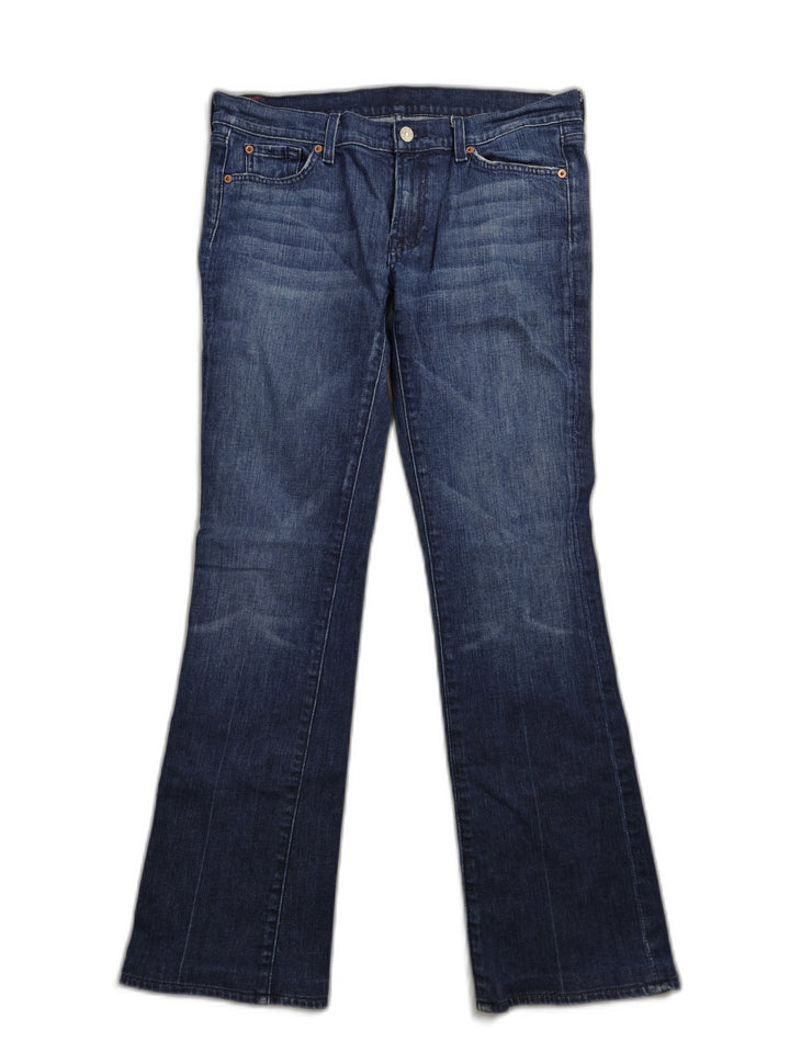 Women 7 For All Mankind Bootcut Jeans Blue Size 31