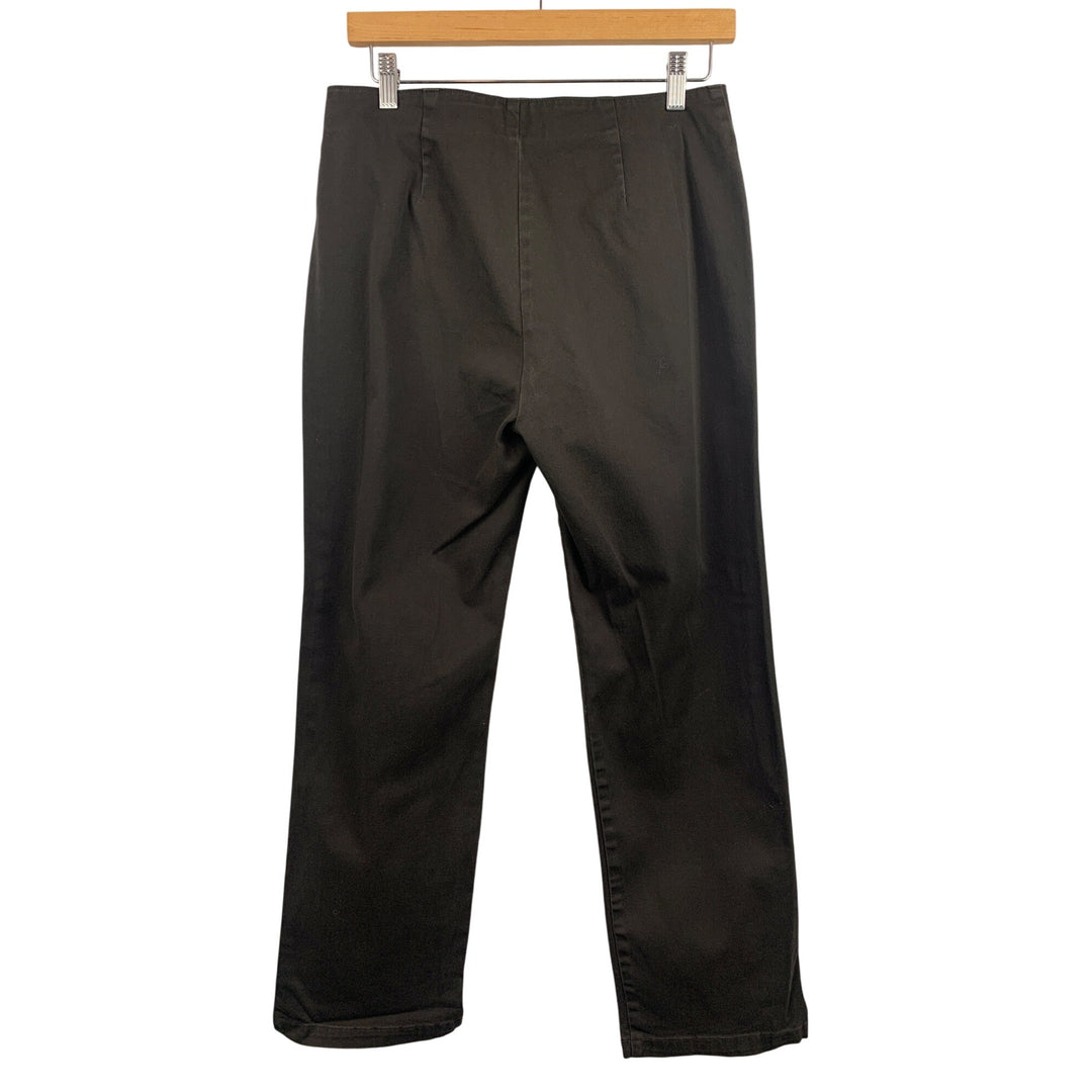 Dockers Womens Black Straight Leg Stretch Pants Size 10S