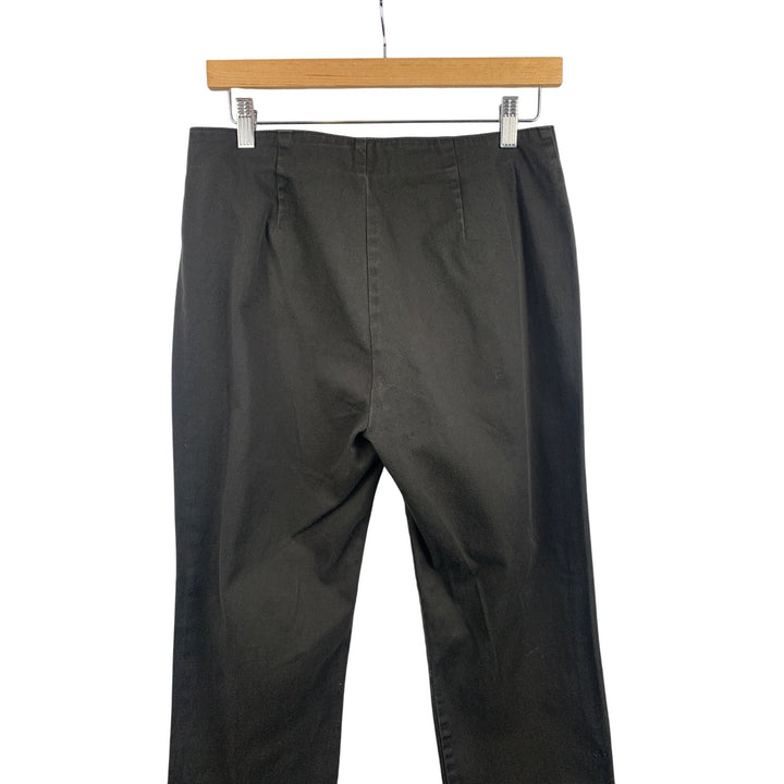 Dockers Womens Black Straight Leg Stretch Pants Size 10S