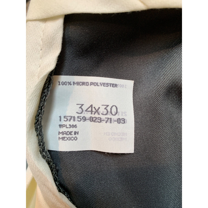 Haggar Black Label Mens Dress Pants 34x30 Micro Polyester Green
