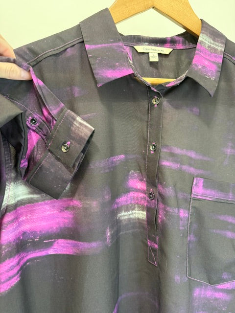 Calvin Klein Jeans Abstract Print Long Sleeve Tunic SzL