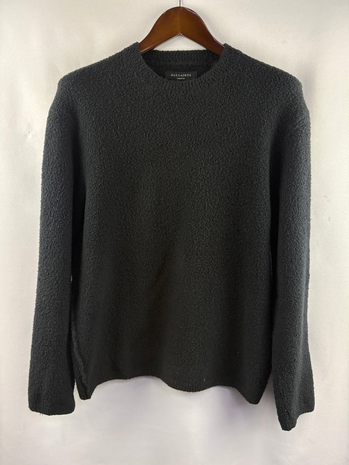 Women’s All Saints Medium Black Knit Crewneck Sweater