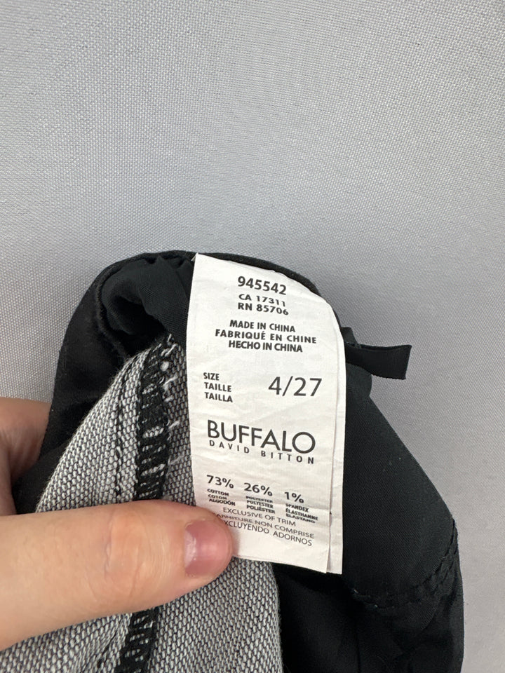 Women’s Buffalo David Bitton Size 4/27 Gray Black Boyfriend Jeans