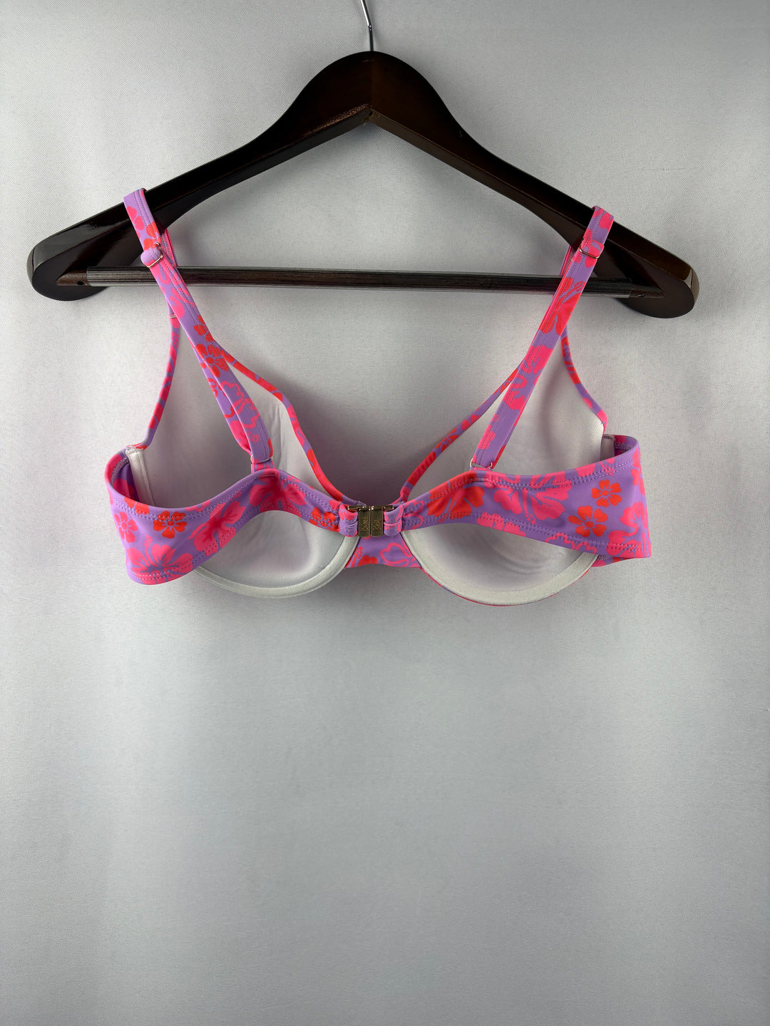 Women’s KuLani Kinis XL Purple & Pink Floral Bikini w/ Coverup