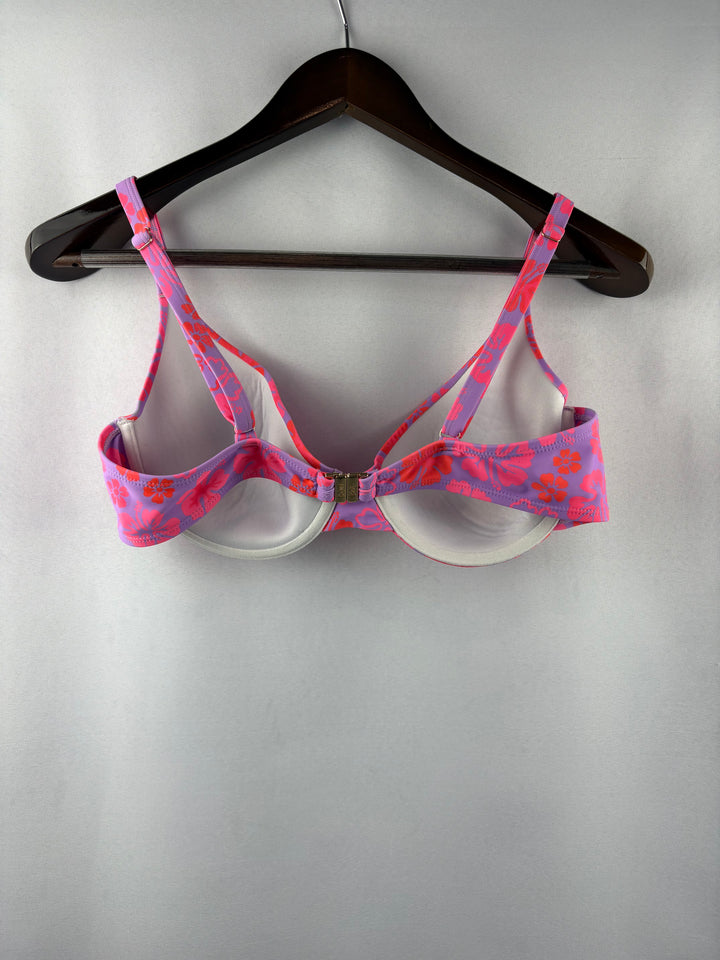 Women’s KuLani Kinis XL Purple & Pink Floral Bikini w/ Coverup