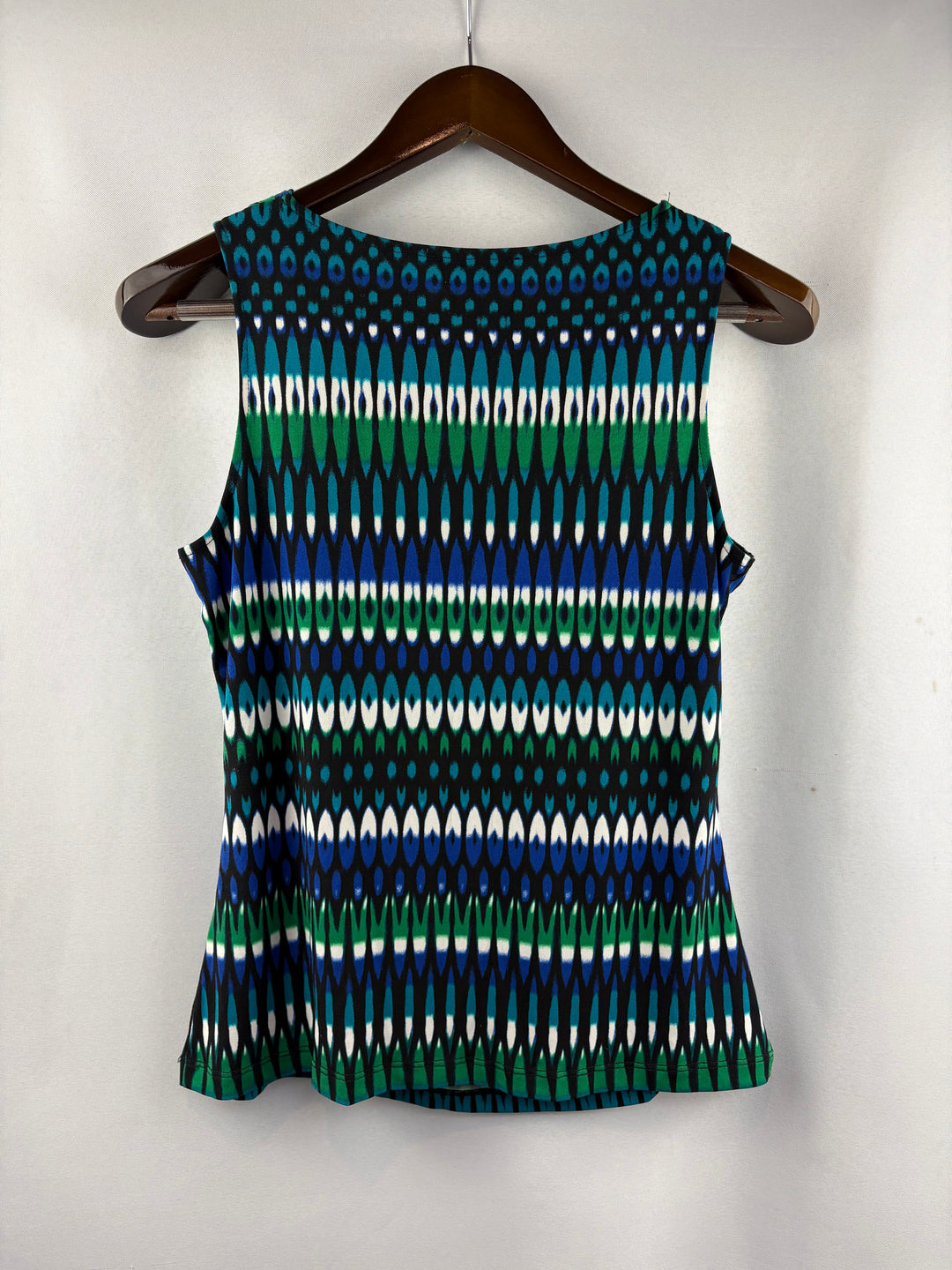 Women’s Calvin Klein Medium Multicolored Patterned Sleeveless Blouse