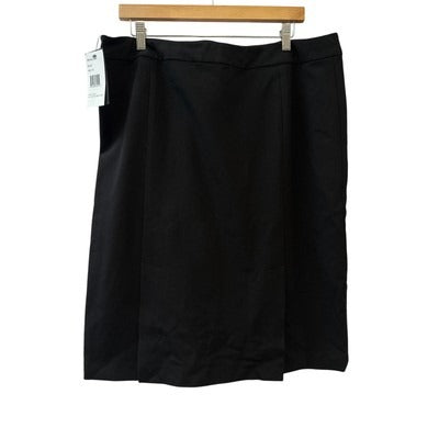 Women’s Lafayette 148 Black Knee-Length Pencil Skirt Sz 16