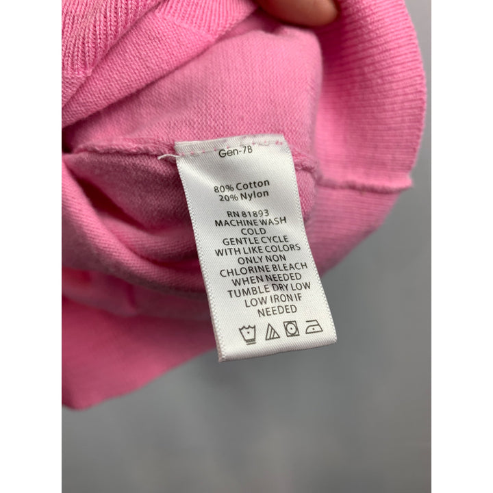 D & Co. Essentials Pink Button-Up Cardigan Sweater XXS