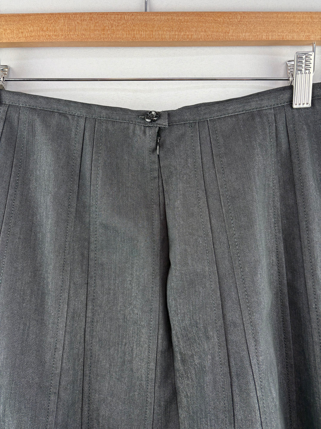 Women’s Zac + Rachel Size 12 Dark Gray Jean Midi Skirt