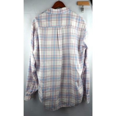 Peter Millar Mens Large Plaid Button-Down Shirt