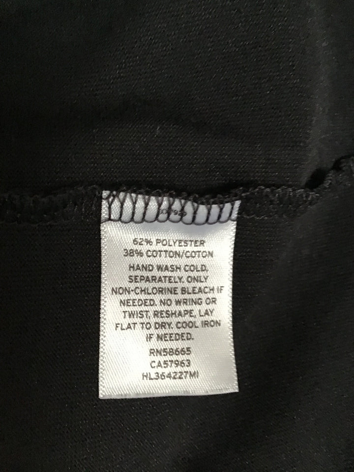 Women’s Trouve Black Dress Sleeveless Asymmetrical Twist Front Jersey Size Large