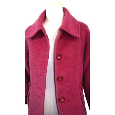 Jiaxueyuren Womens Wool Blend Peacoat Jacket With Button Accents Stylish & Warm Outerwear For Fall/Winter