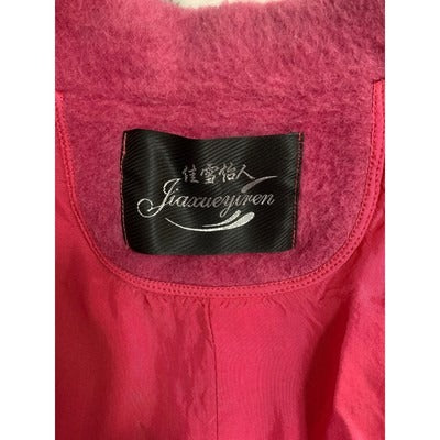 Jiaxueyuren Womens Wool Blend Peacoat Jacket With Button Accents Stylish & Warm Outerwear For Fall/Winter
