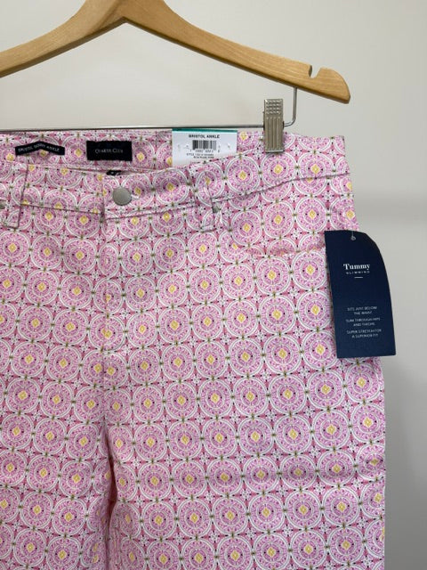 Charter Club Bristol Skinny Ankle Boutique Pink Pant Sz16 NWT
