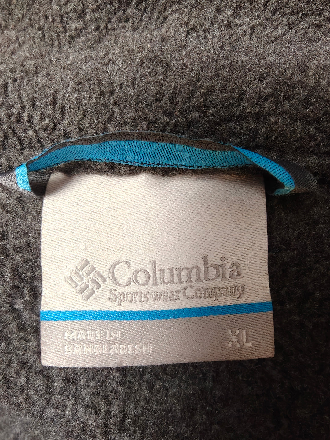 Mens Columbia Fleece Jacket Gray XL