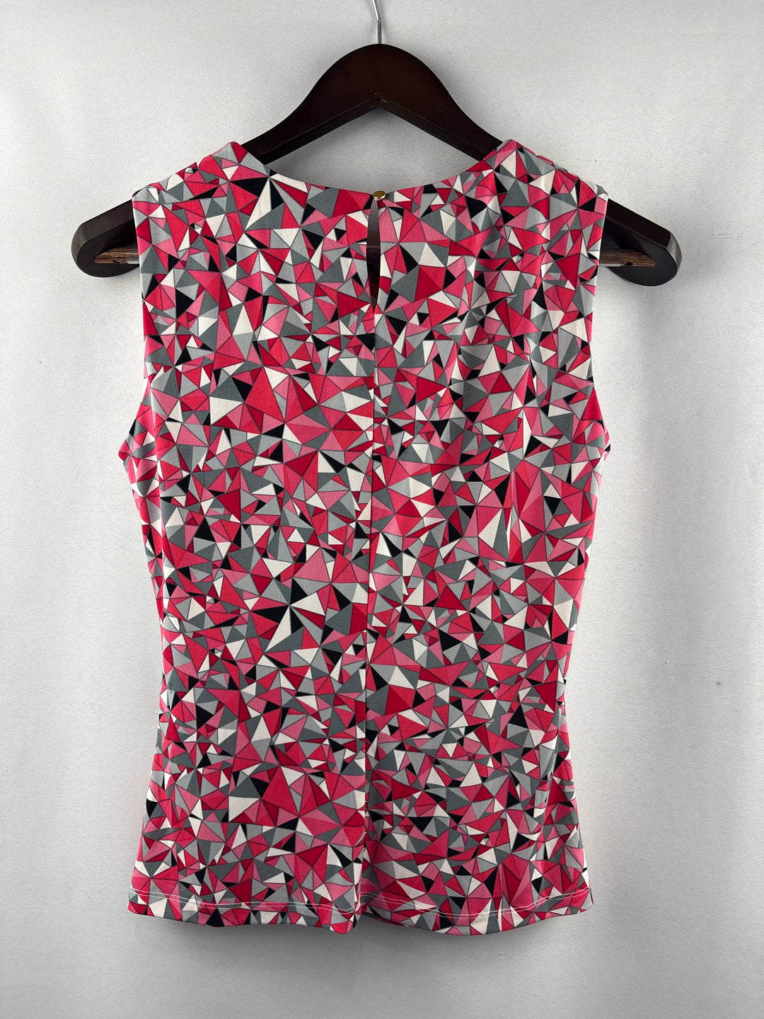 Women’s Calvin Klein Small Pink &amp; Gray Patterned Blouse