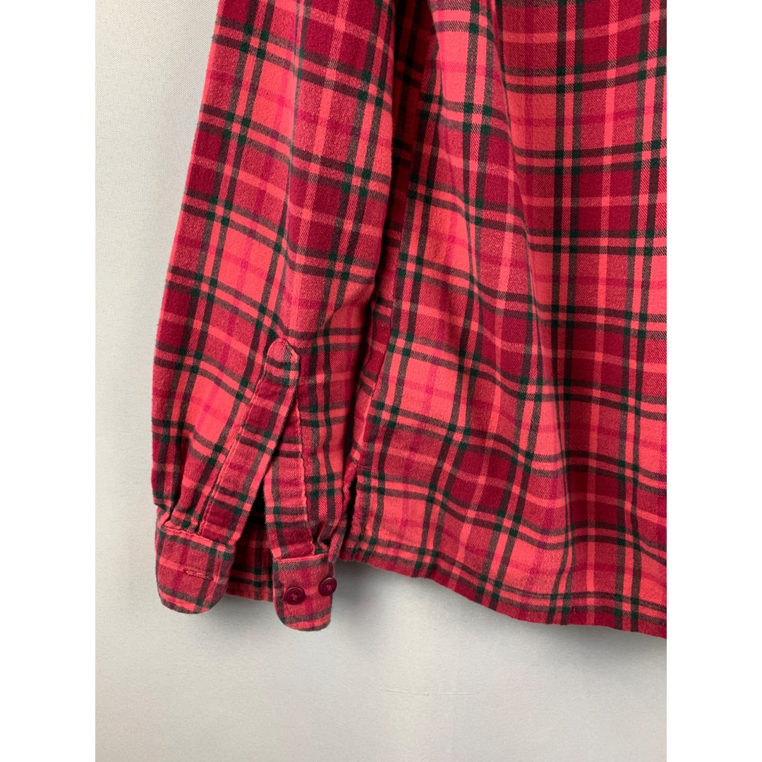 Cabelas Womens Plaid Flannel Shirt Size M