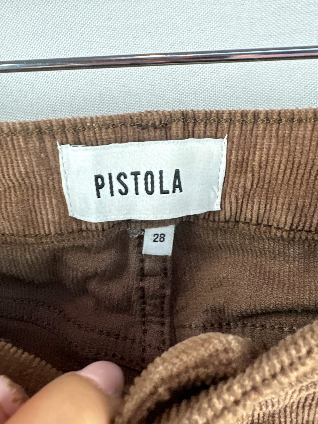 Women’s Pistola Size 28 Brown Corduroy Pants